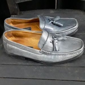 Goirgio Brutini Gray Leather  Loafers NWOB